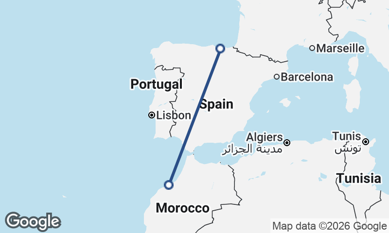 Bilbao to Casablanca