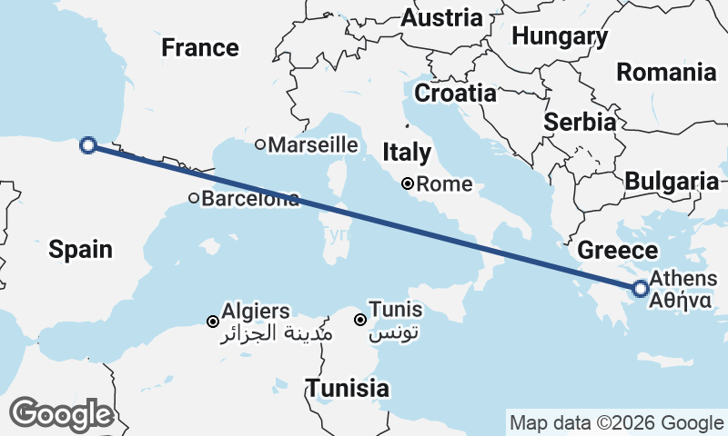 Bilbao to Athens