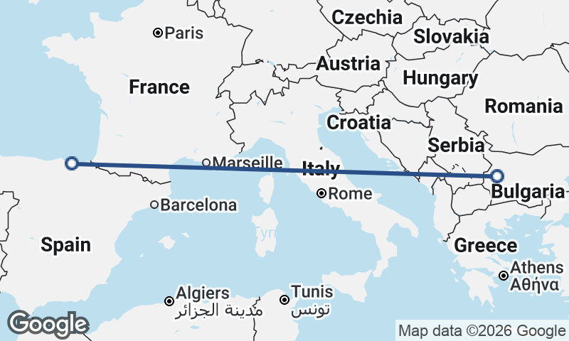 Bilbao to Sofia