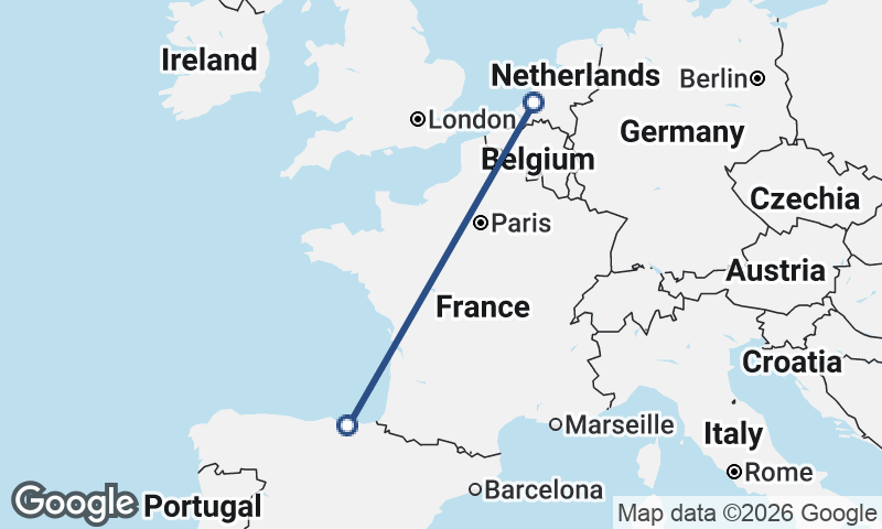 Bilbao to Rotterdam