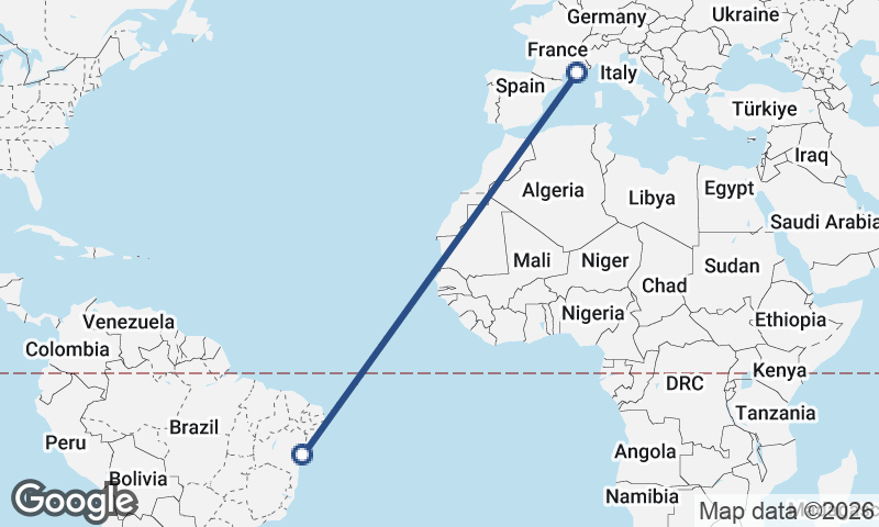 Marseille to Salvador