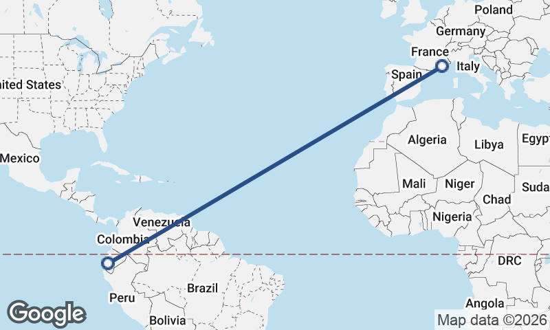 Marseille to Guayaquil