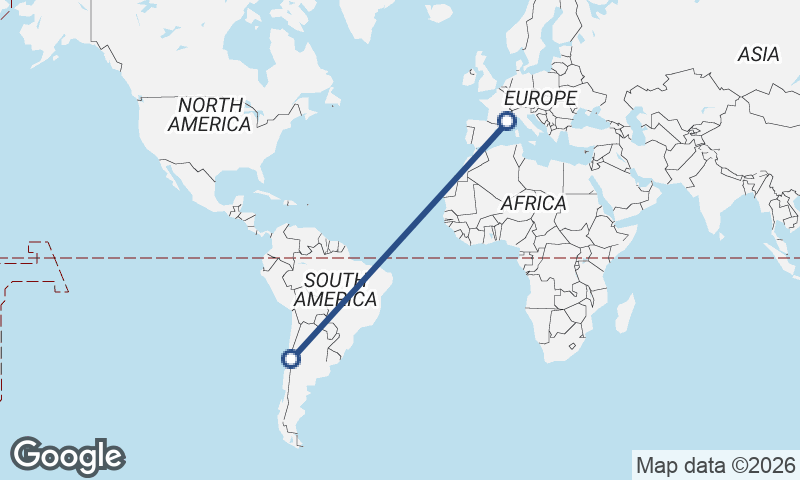 Marseille to Santiago