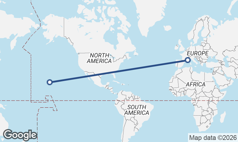 Marseille to Honolulu