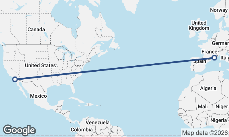 Marseille to San Diego