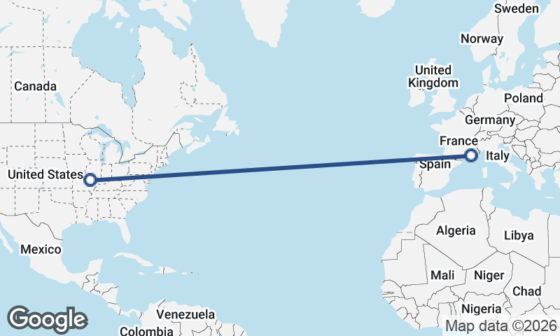 Marseille to St. Louis