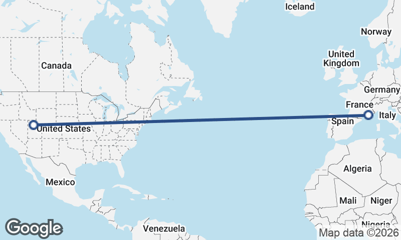 Marseille to Salt Lake City