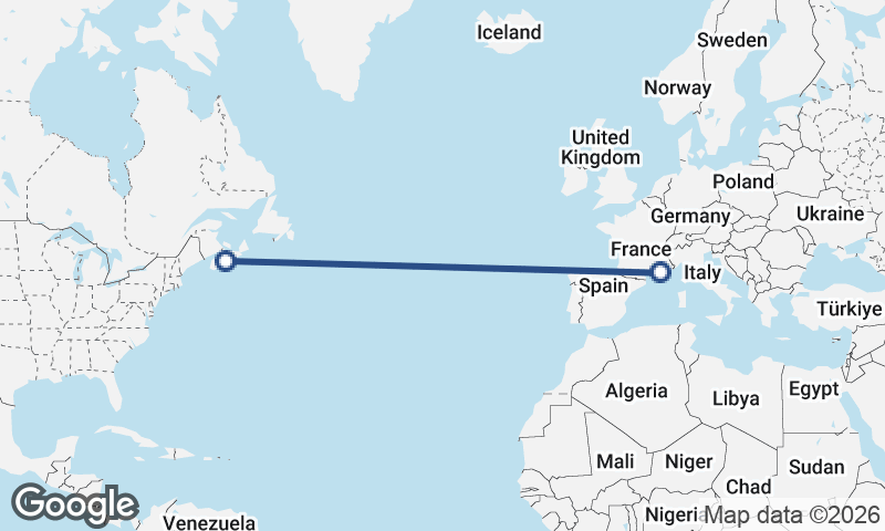 Marseille to Halifax
