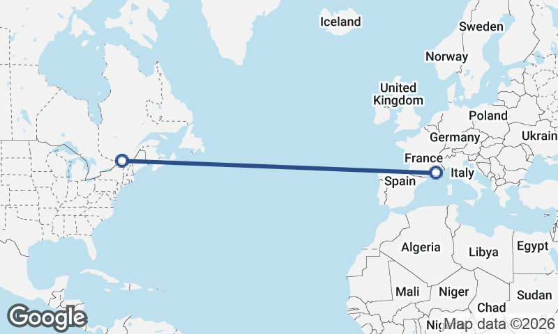 Marseille to Montréal