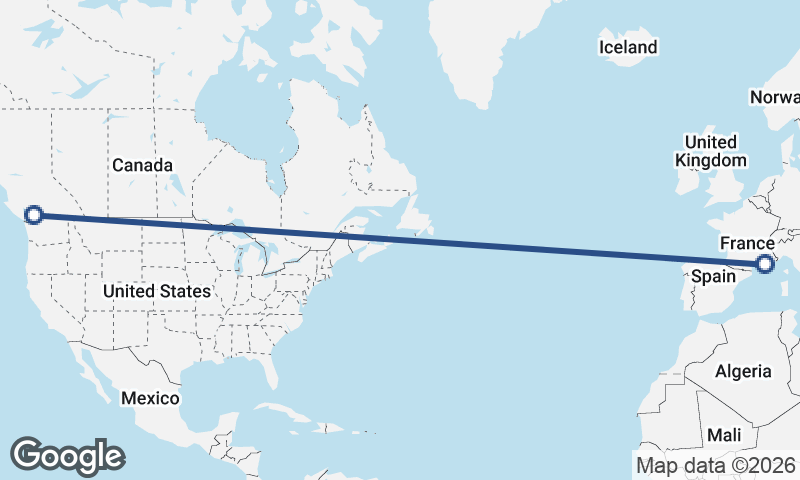 Marseille to Vancouver