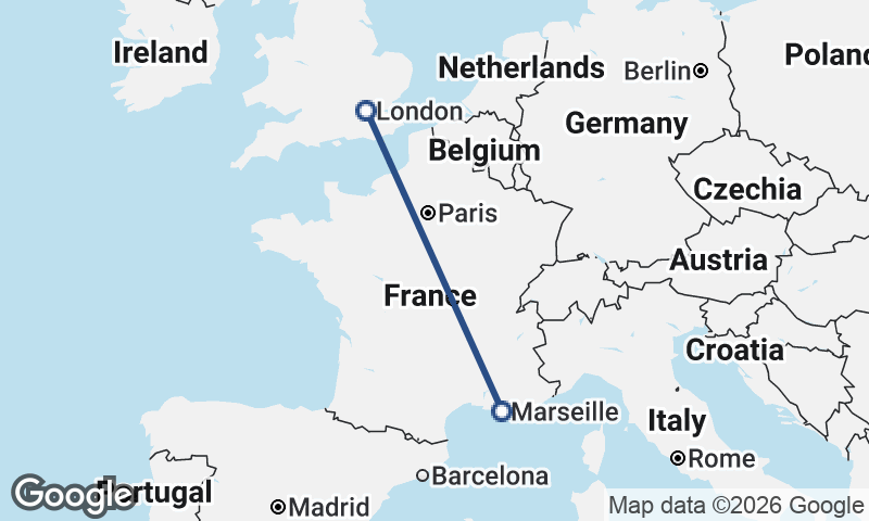 Marseille to London