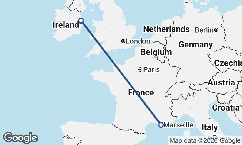 Marseille to Dublin