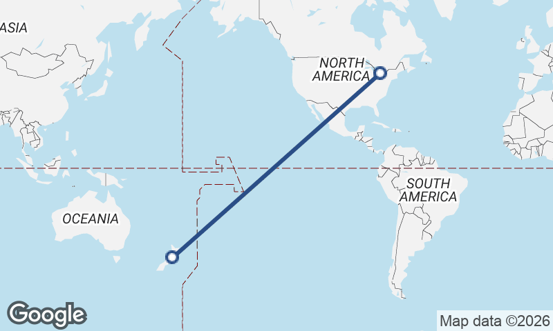 Toronto to Wellington