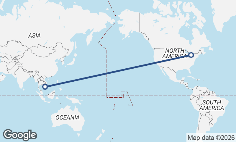 Toronto to Ho Chi Minh City