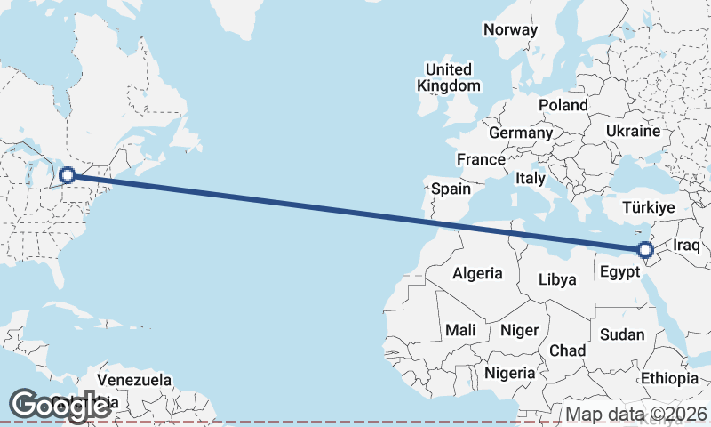 Toronto to Tel Aviv-Yafo