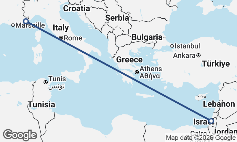 Nice to Tel Aviv-Yafo