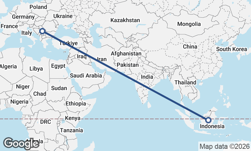 Serbia to Indonesia