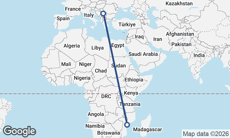 Serbia to Mozambique