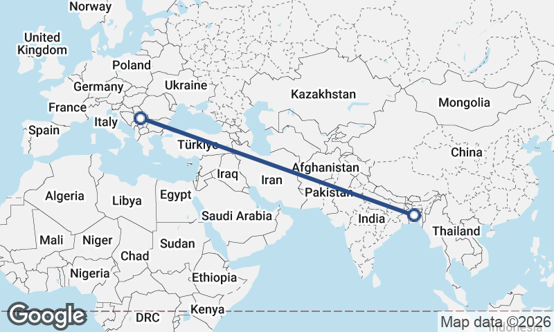 Serbia to Bangladesh