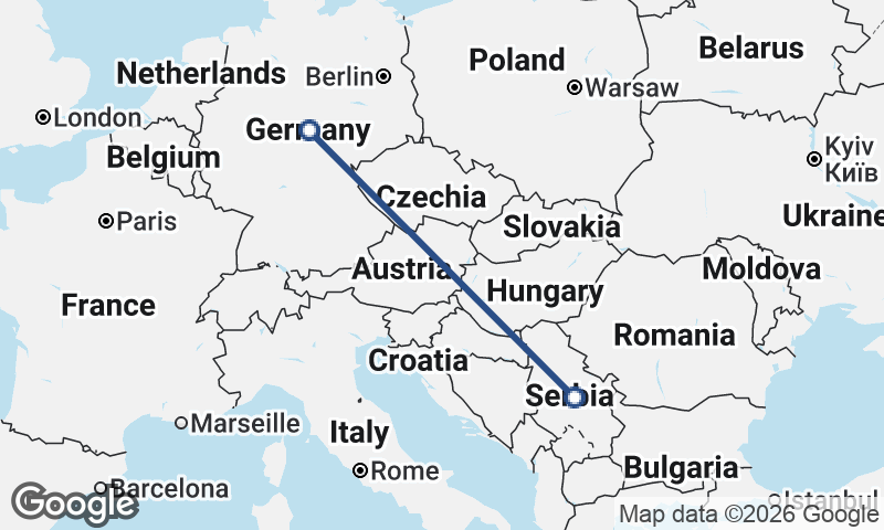 Serbia to Germany