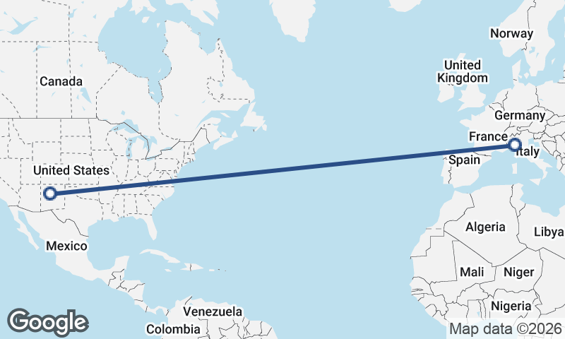 Genoa to Albuquerque