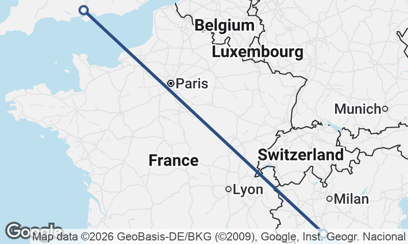 Genoa to Southampton