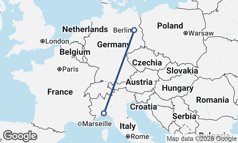 Genoa to Berlin