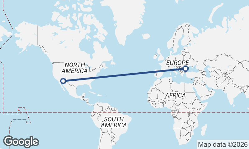 Bucharest to Phoenix