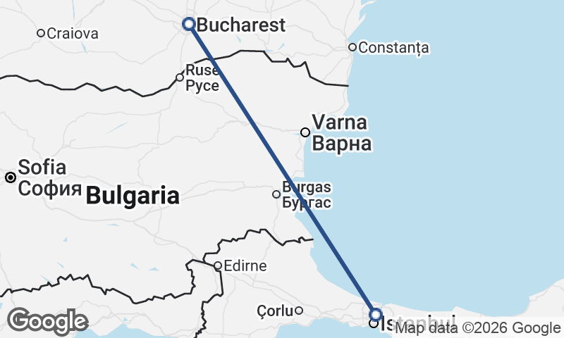 Bucharest to Istanbul