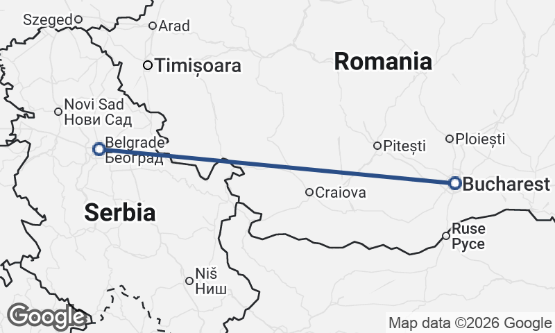 Bucharest to Belgrade