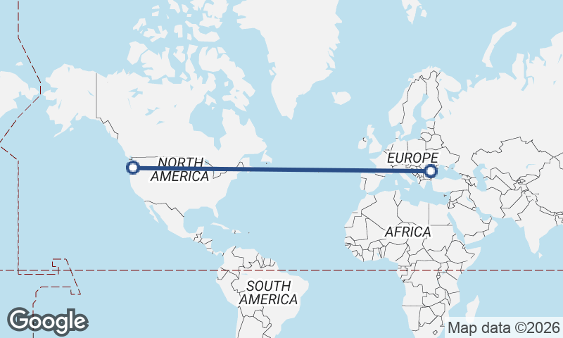 Bucharest to Portland