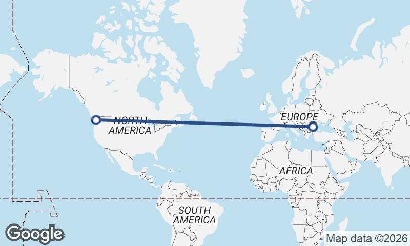 Bucharest to Seattle