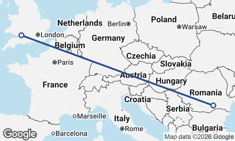 Bucharest to Bristol