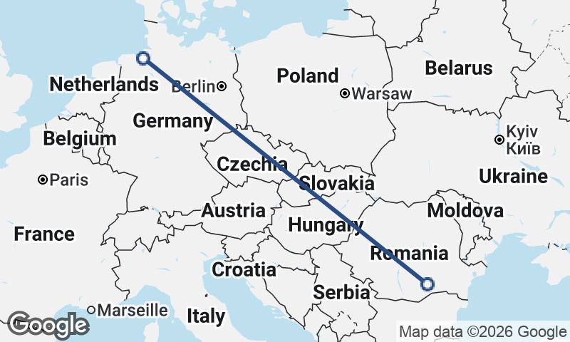 Bucharest to Bremerhaven