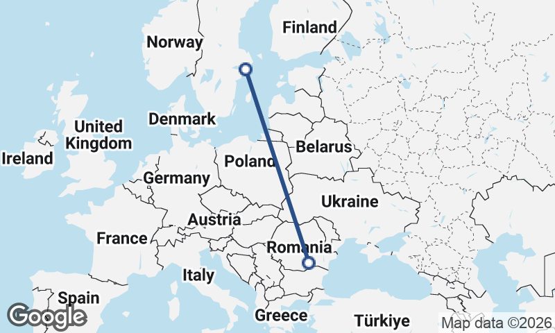 Bucharest to Stockholm