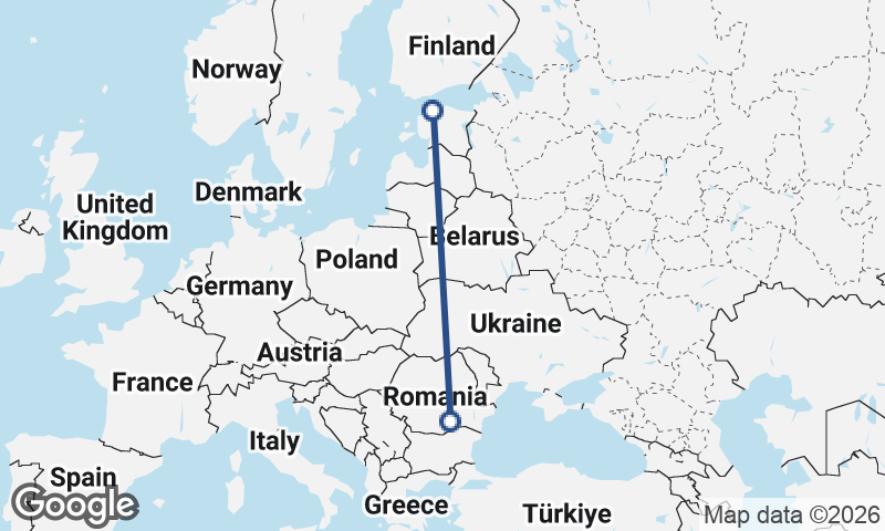 Bucharest to Tallinn