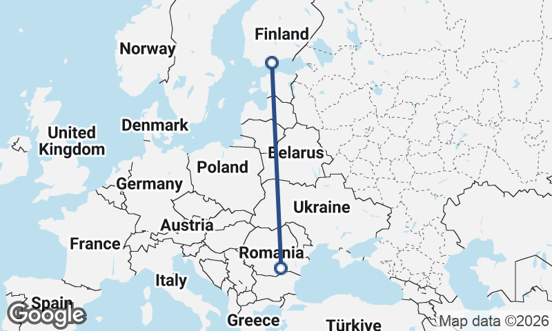 Bucharest to Helsinki