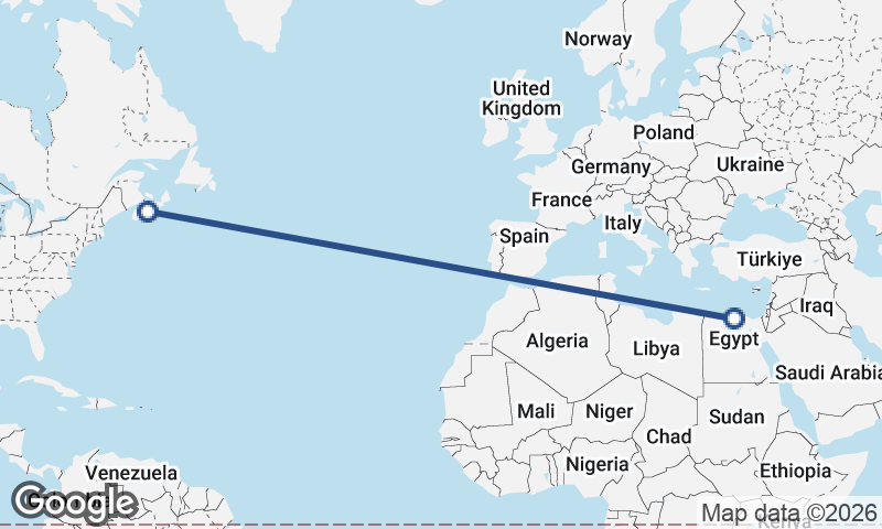 Halifax to Alexandria