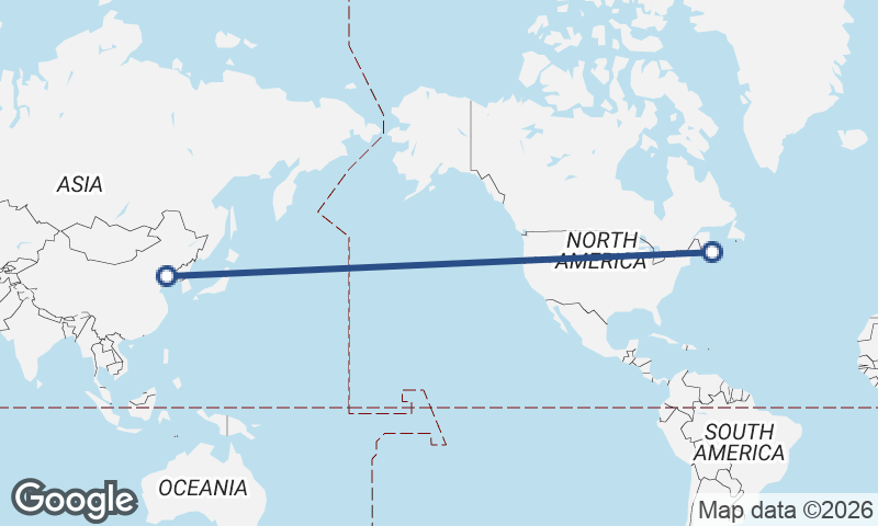 Halifax to Dalian