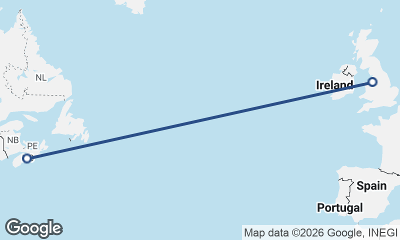 Halifax to Liverpool
