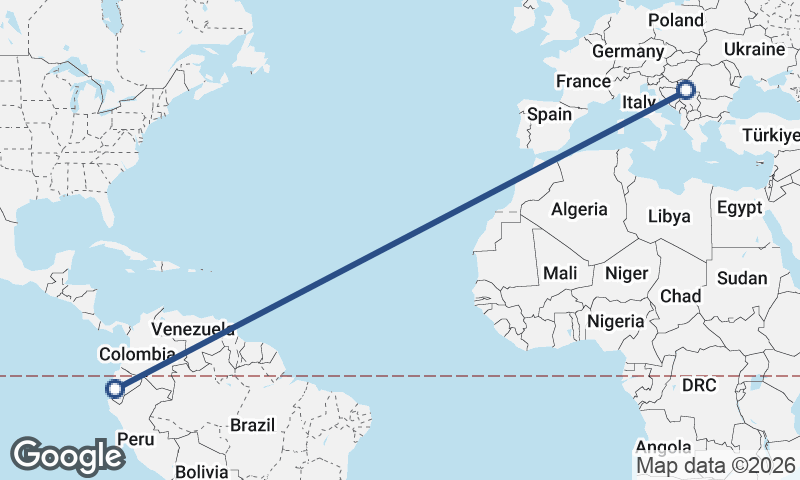 Belgrade to Guayaquil