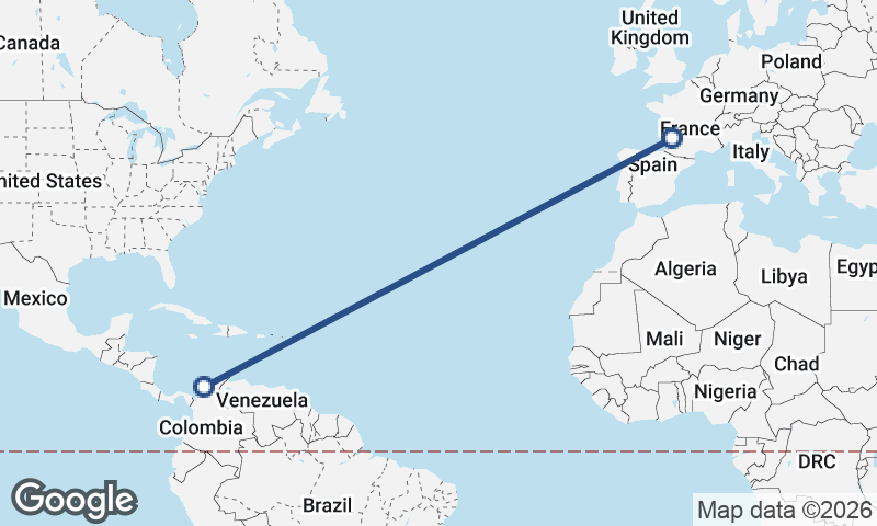 Bordeaux to Cartagena