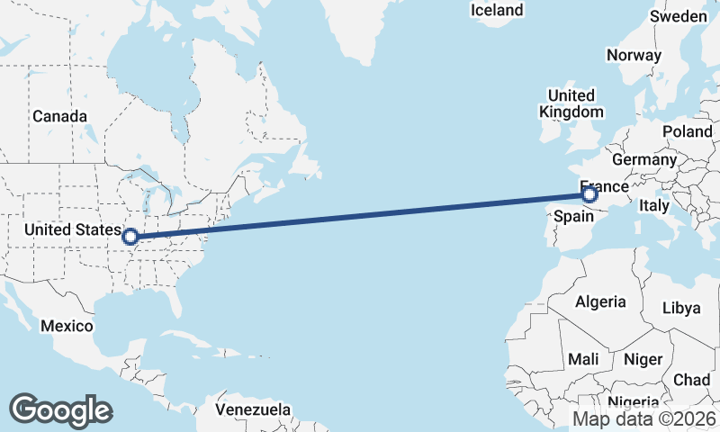 Bordeaux to St. Louis