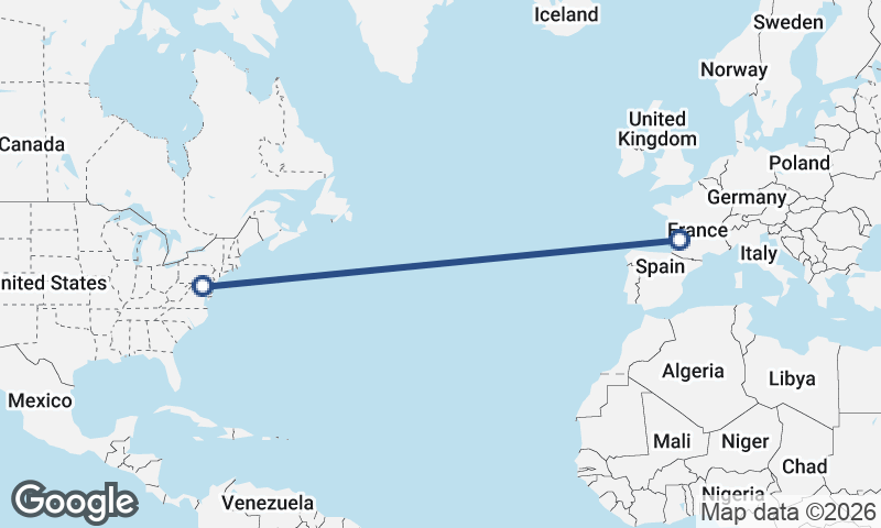 Bordeaux to Baltimore