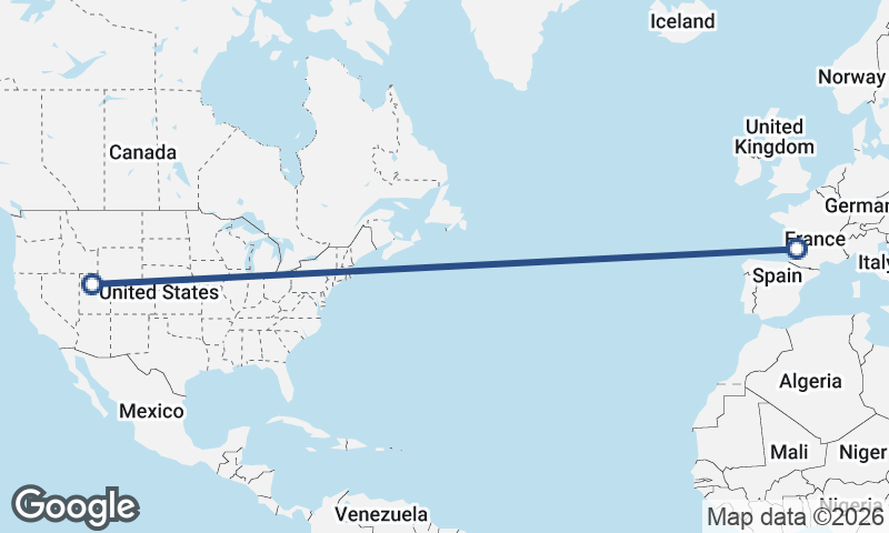 Bordeaux to Salt Lake City
