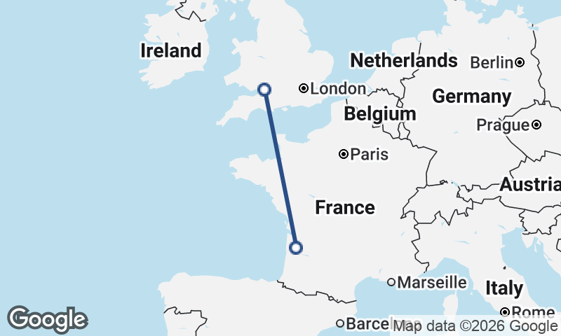 Bordeaux to Bristol