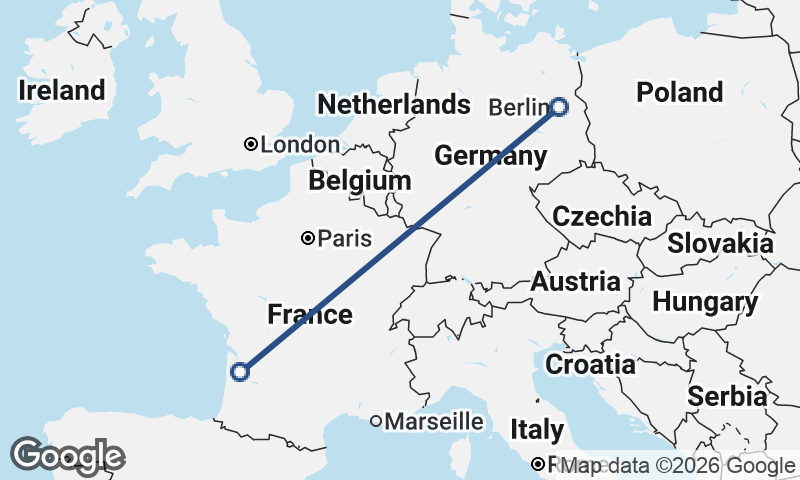 Bordeaux to Berlin