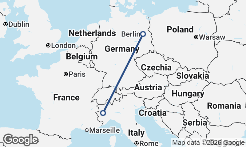 Turin to Berlin