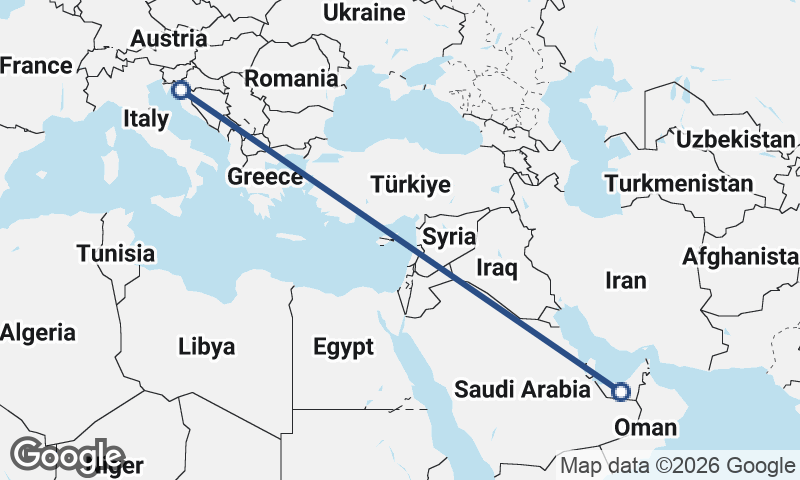 Croatia to United Arab Emirates