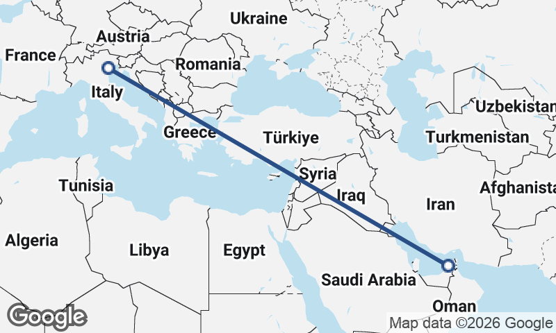Venice to Dubai